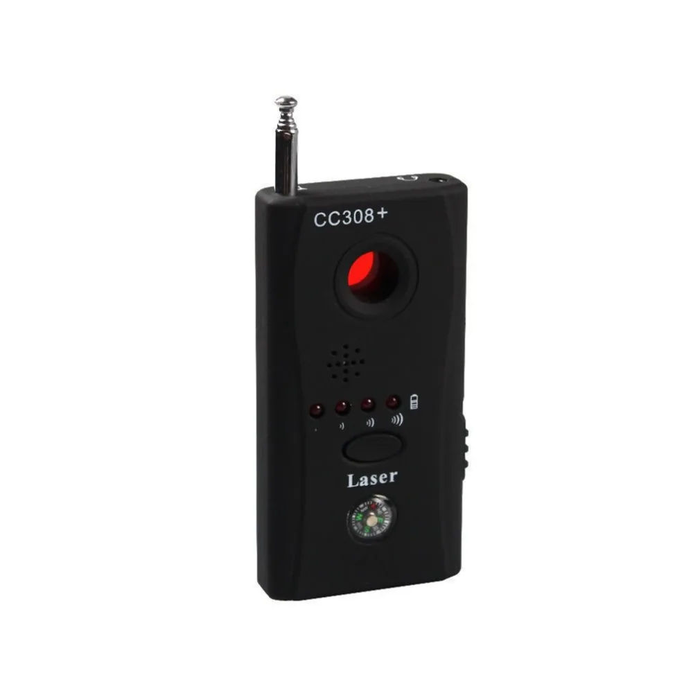 CC308+ Анти подслушивающее устройство полный спектр все-круглый беспроводной gps CCTV детекторы сигнала IP Объектив GSM лазерные искатели