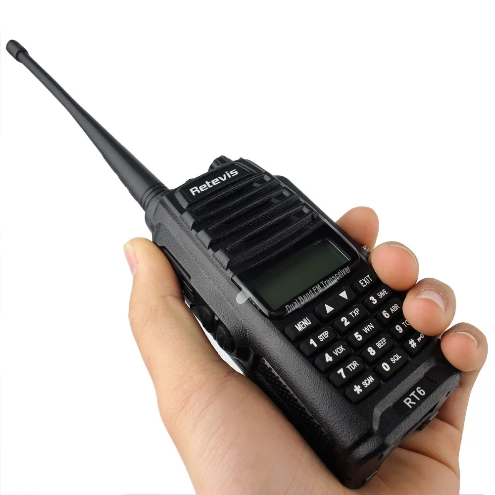 Waterproof ANTI-DUST Walkie Talkie RT6 VHF//UHF 128CH 2-Way Radio