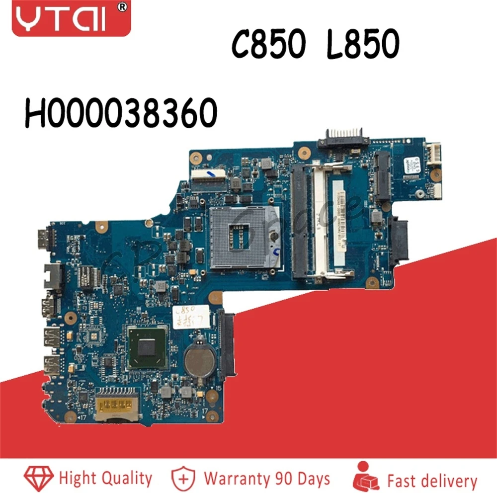 L850 اللوحة C850 اللوحة H000038360 لتوشيبا C850 L850 اللوحة المحمول DDR3 100% اختبار