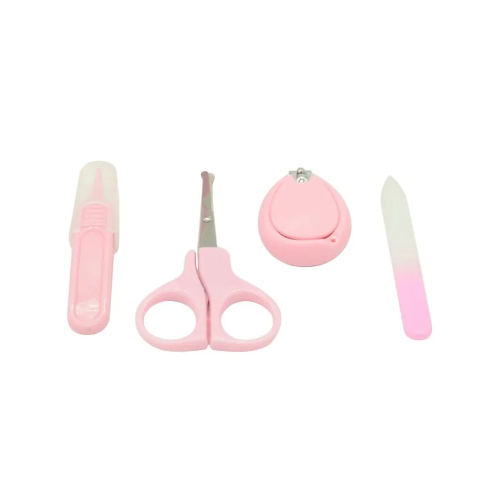 4pcs/set Baby Nail Scissors Set Lovely Nail Clippers Trimmer Newborn Baby Nail Clipper Safety Scissors Nail Care Suit Baby Care
