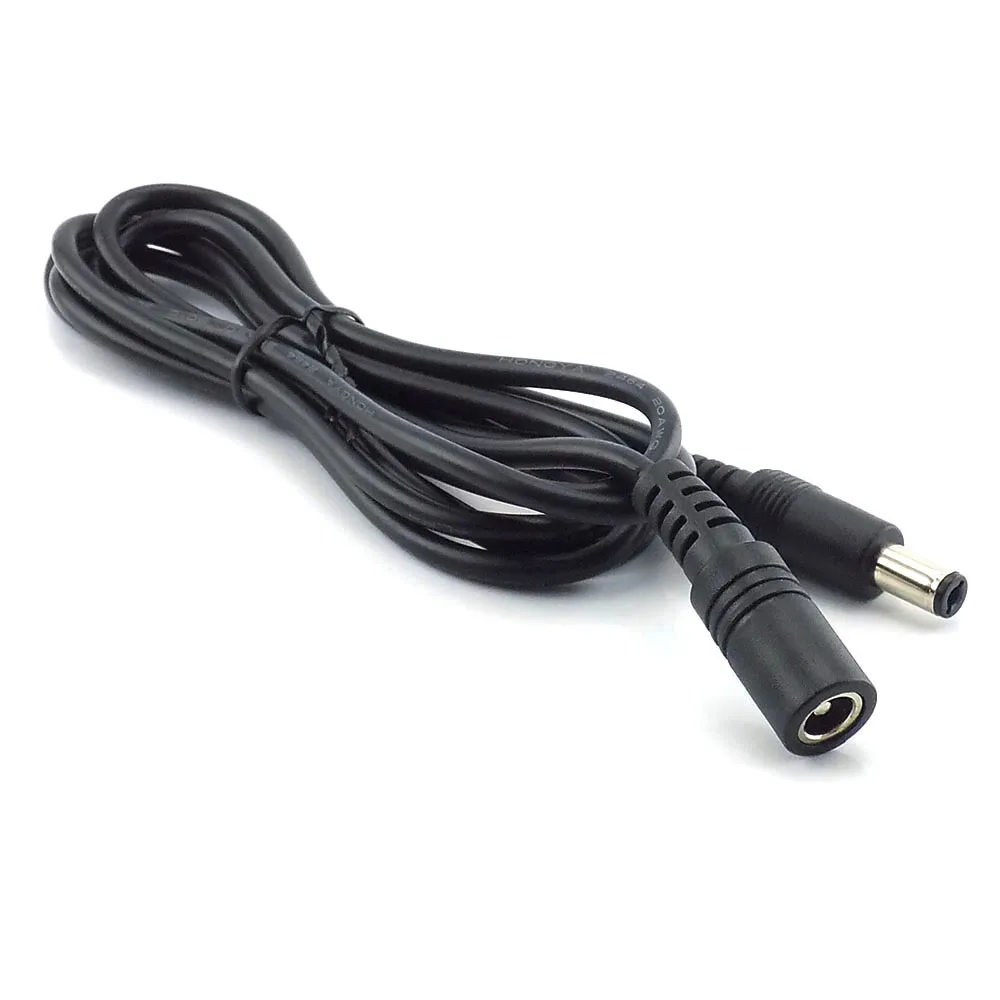 Female to Male Plug CCTV DC Power Cable Extension Cord Adapter 12V Power Cords 5.5mmx2.1mm For Camera Power Extension Cords