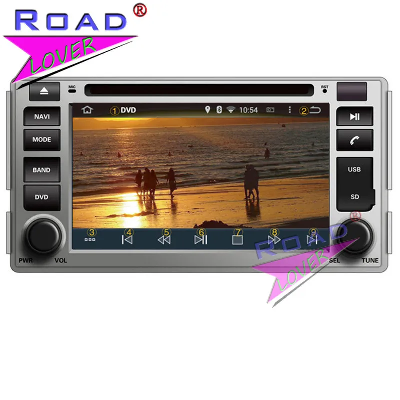 Excellent Roadlover Android 8.0 Car DVD Player For Hyundai Santa Fe 2006 2007 2008 2009 2010 2011 2012 Stereo GPS Navigation Automagnitol 5