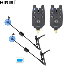 Carp Fishing Bite Alarms and LED Fishing Swinger Illuminated Carp Fishing Alarm Set Blue Color Carp Fishing Bite Alarms and LED Fishing Swinger Illuminated Carp Fishing Alarm Set Blue Color