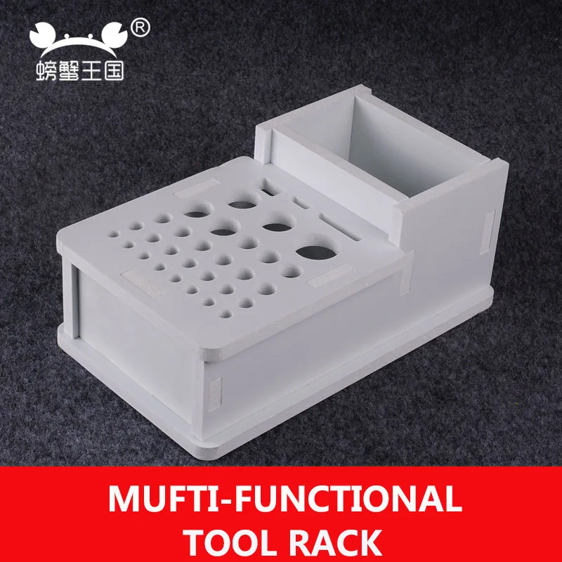 DIY сборка игрушки ручной инструмент кожа держатель полки muftifunctional белый стойку |