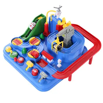 

DIY Assembled Car Aircraft Track Parking Model Kit Game Science Learning Educational Toys Birthday Gift for Children Kids