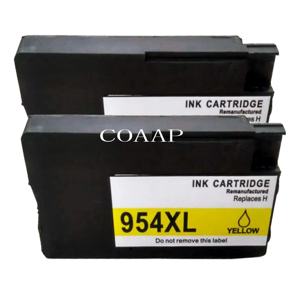 

2x Yellow Compatible hp954 Replacement ink cartridge for HP OfficeJet Pro 7740 8210 8710 8715 8716 8720 8725 8730 8740 Printer