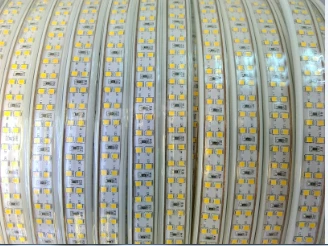 Уличная Светодиодная лента 3014 SMD 220 В переменного тока 168 светодиодов/м IP67