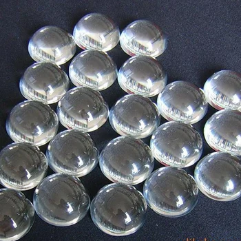 

50mm 10pcs Vintage Glass Magnifying Dome Paperweight As Desktop Desk Cut Crystal Hemisphere Natural Stone Craft
