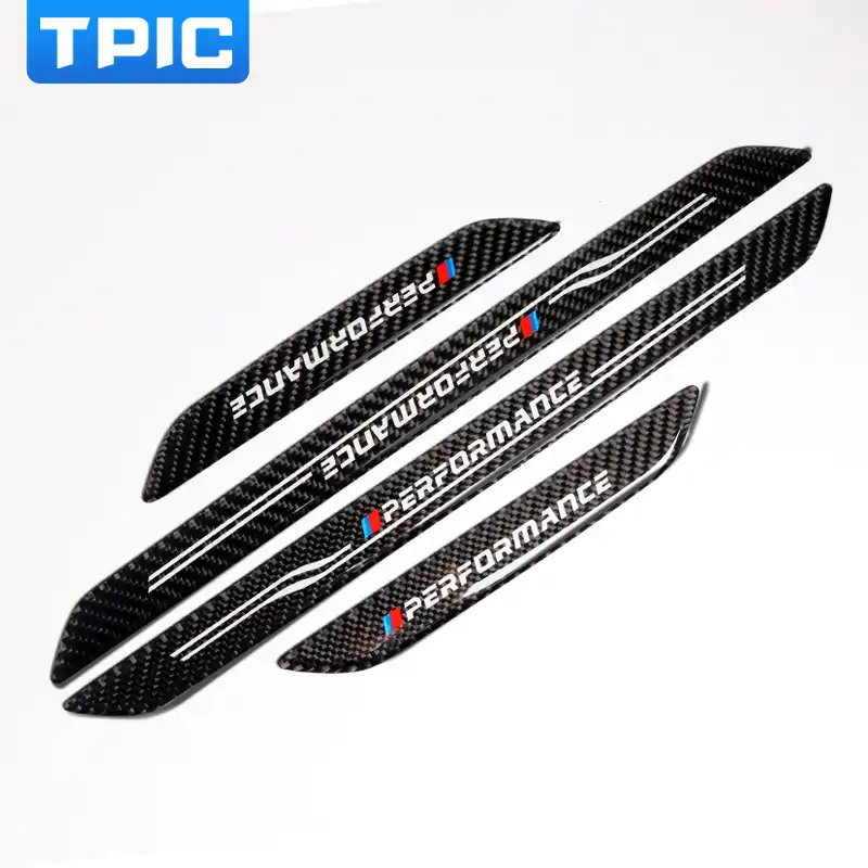 Accessories Door Sill Scuff Plate Guards Carbon Fiber Door Sills
