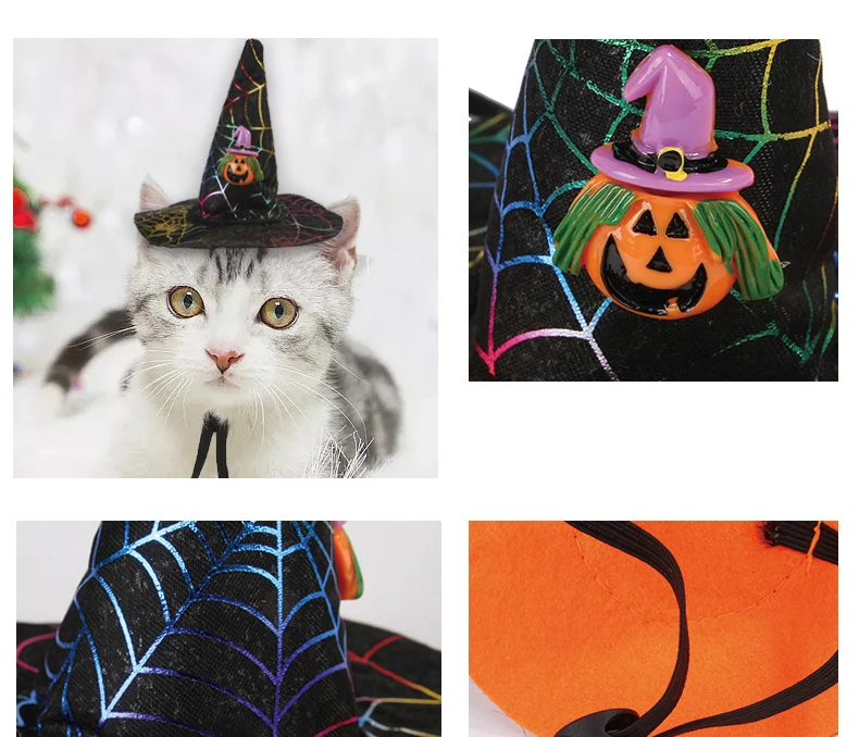Funny Pet Cap Dog Headwear Cat Headgear Halloween Pet Hat Christmas Headdress For Dogs Cats Kitten Chihuahua Poodle Accessories (4)