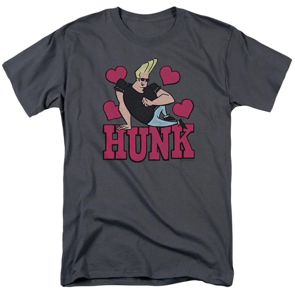 T-Shirts, Cheap T-Shirts, Johnny Bravo Hunk Hearts Licensed Adult T Shirt T...