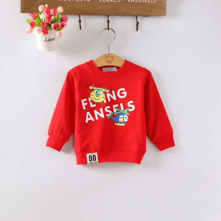 Baby Toddler Kids Audel Cotton Cars Print Long Sleeve O-neck T-Shirt For 60-95cm Children Clothes G094