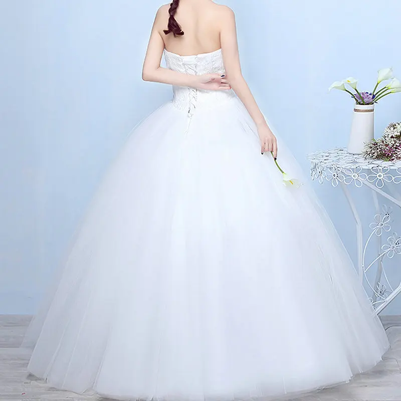 Свадебные платья 2019 Robe De Mariage принцесса Bling роскошное Кружевное белое бальное