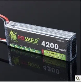 Lion Power 11 1V 4200MAH 30C MAX 45C AKKU LiPo RC Battery For Trex 500 Helicopter