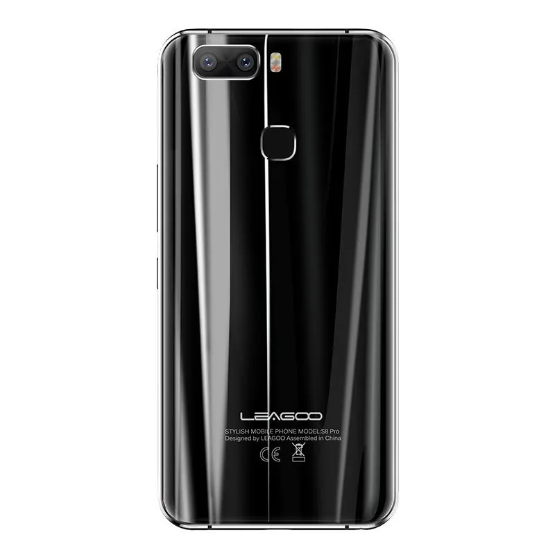 LEAGOO S8 Pro смартфон 5,9" FHD+ безрамочный экран с ips 2160*1080 6 ГБ+ 64 ГБ Android 7,0 MT6757CD Octa Core Dual сзади камеры 4G, мобильный телефон с функцией - Цвет: Black