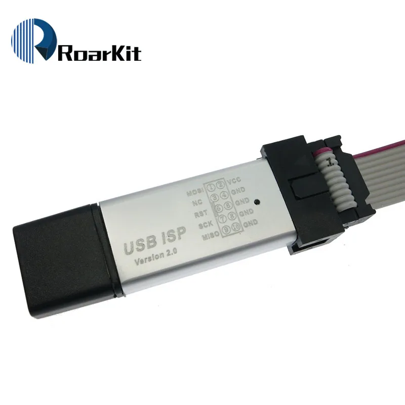 USBASP USBISP AVR программист USB ATMEGA8 ATMEGA128 Поддержка Win7 64K с крышкой
