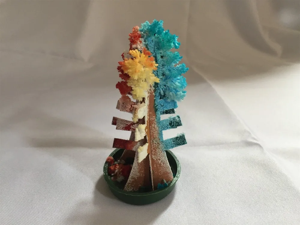 

iWish 2019 20PCS 10x6cm New DIY Visual Multicolor Magic Growing Paper Tree Magically Grow Christmas Trees Japan Science Baby Toy