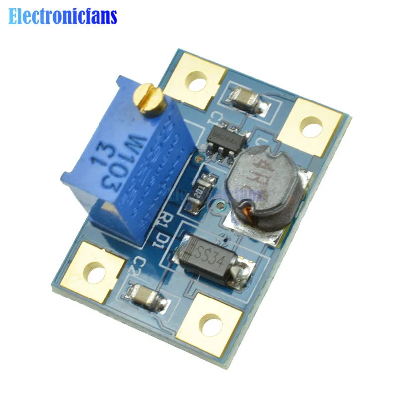 

DC-DC SX1308 Step UP Adjustable Power Module Boost Converter 2-24V to 2-28V 2A Step-Up Converter Module Automatic Protection