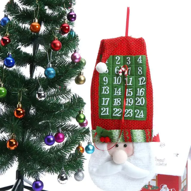Christmas Advent Calendars Navidad Wall Hanging Xmas Christmas Advent Calendars Navidad Wall Hanging Xmas Countdown Calendar Decorations For Home