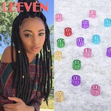 Золотые, серебряные, цветные бусины для дредов 100-500 шт./лот, регулируемый зажим для манжет 8 мм, металлический зажим для трубки, высокое качество и низкая цена