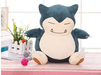 

large 30cm anime figure Snorlax plush toy soft doll Christmas gift b0826