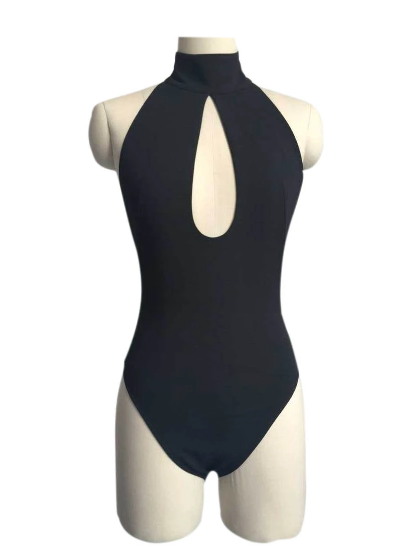 Black keyhole bodysuit Clearance