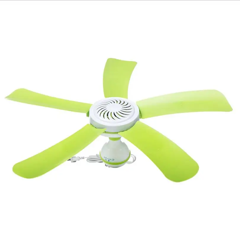 Super Silent Household Ceiling Fan 220V 7W Energy Saving Fan ABS 5 blades Sleep/Natural Wind hanging Fan Home With Remote Control