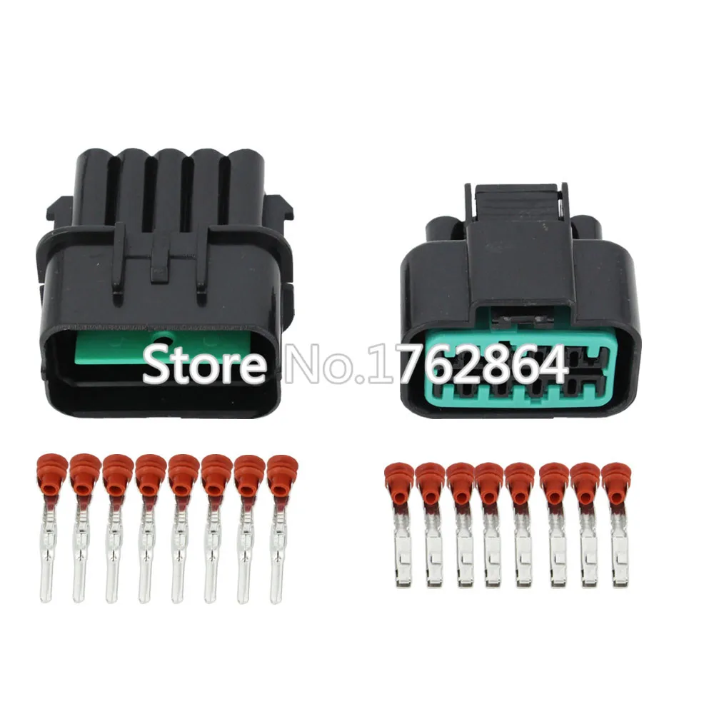 

10 Sets 10 Pin automotive connector headlamp plug black with terminal DJ7101Y-2.2-11/21 10P car connector