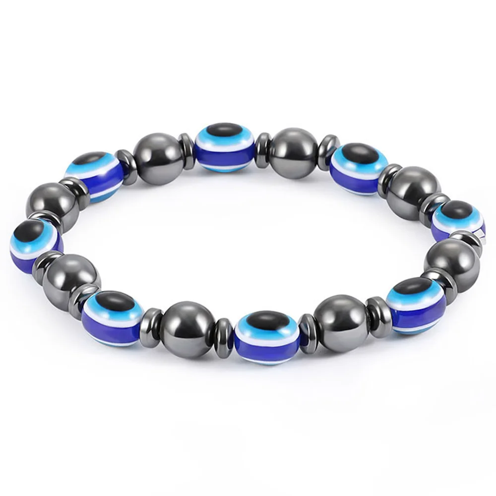 Women Black Blue Cat Eye Cool Bracelet Beads Beads