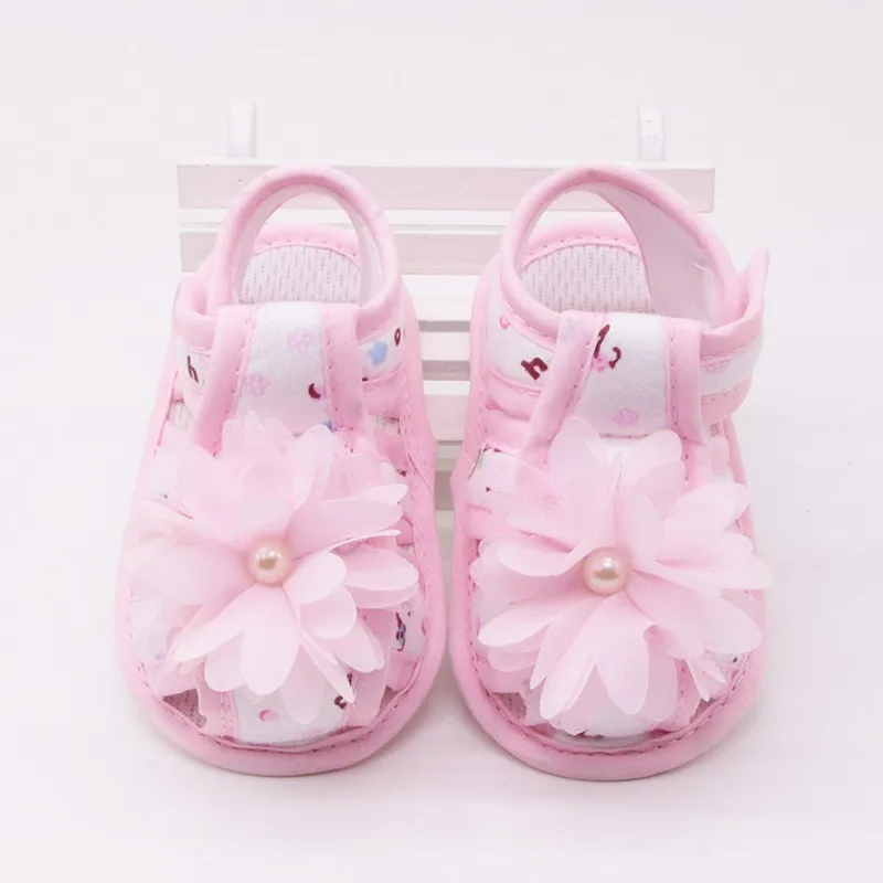 

Flower Stitching Hollow Summer Shoes Cotton Casual Baby Shoes Toddler Shoes
