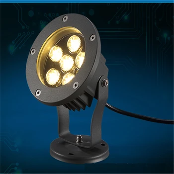 

IP65 Outdoor led spot lamp for garden ,park ,trees ,afforest,landscape ,100-240V input 6W high brightness flood light