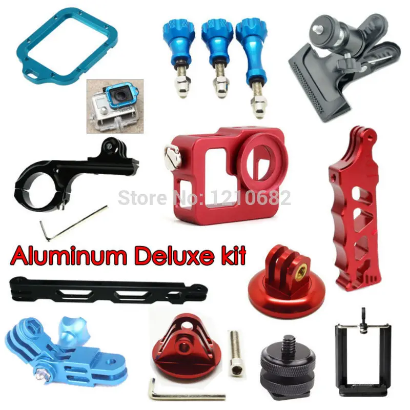 

go pro Aluminium Alloy Accessories hero 3+,Tactical handle Aluminium Extension Arms Housing Mount Handlebar for GoPro HD Hero 3+