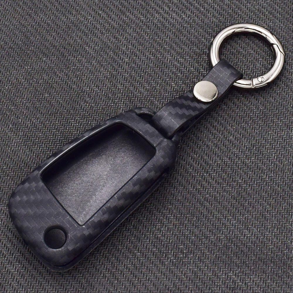 Audi 3 buttons Flip key Carbon Fiber Case (3)