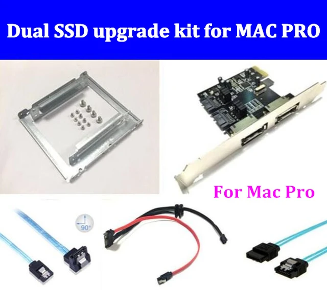 Nuovo Dual SSD kit di aggiornamento per MAC PRO 1.1-5.1 inclued (dual ssd  vassoio/sata cavo/sata3 scheda/SATA3.0 Disco Rigido Cavo Dati) - AliExpress