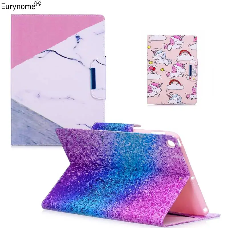 

Case For Ipad 9.7 2017 Cover Cartoon Unicorn Marble Pu Leather Wallet Card Stand Cover for Ipad 9.7 inch 2017 2018 Case