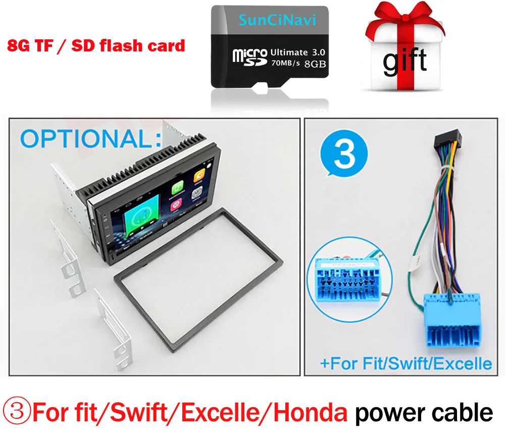 Best 2 Din Android Universal Car DVD Player GPS Navigation Map WIFI BT Radio Player Multimedia For Honda Nissan BYD TOYOTA KIA 13