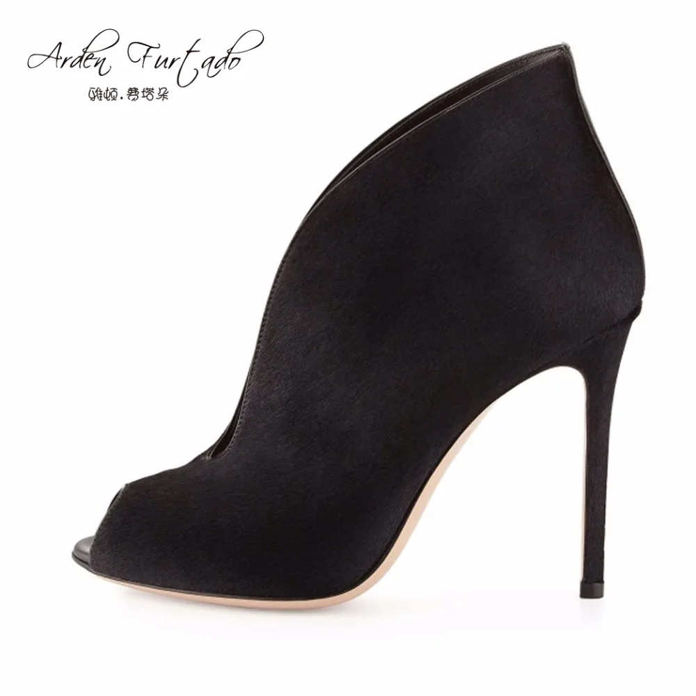 

Arden Furtado fashion 2017 summer ankle boots sexy high heels peep toe slip on shoes for woman sandals women thin heels Stiletto