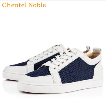 

2019 Luxury Brand Chentel Noble Mesh Leather Loafers Men Casual Shoes Party Dress High Quality Shoes Men Flats Lace-Up Sneakers