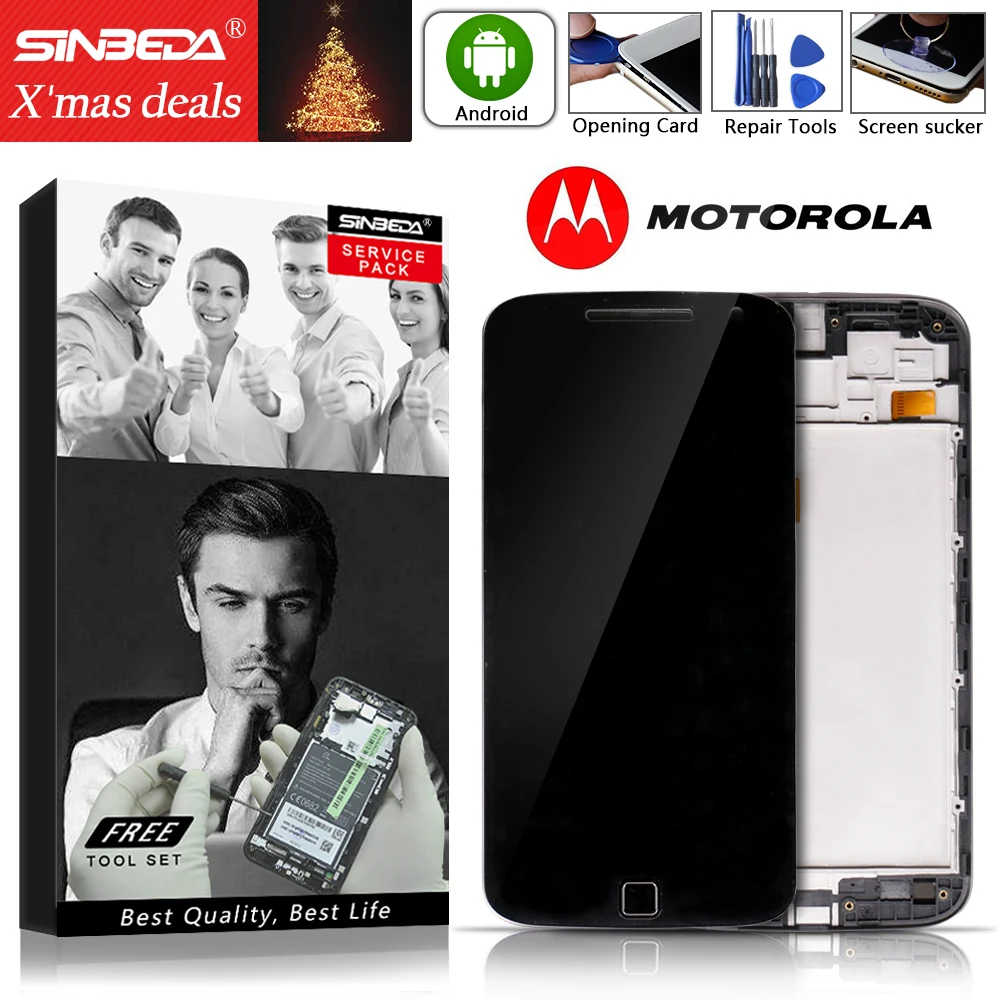 

5.5" Original LCD For Motorola Moto G4 Plus LCD Display Touch Screen with Frame MOTO G4 LCD Display Xt1644 Xt1640 Xt1641 XT1625#