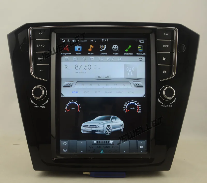 

10.4" tesla style vertical screen android 7.1 Quad core Car GPS radio Navigation for VW Passat 2015-2016