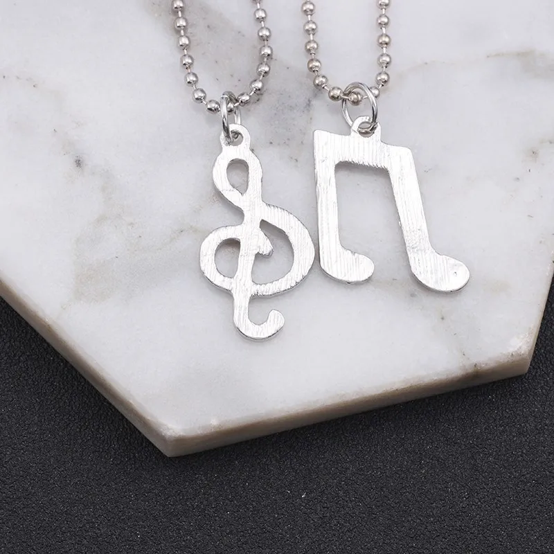 2pcs-set-Minimalist-Simple-Fashion-Musical-Note-Pendant-Necklace-Women-Best-Friends-Forever-Silver-Music-Jewelry (4)