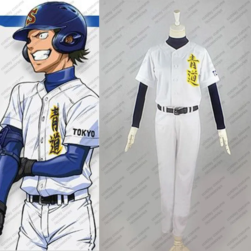 Бейсбольная Униформа Ace of Diamond Daiya no A Eijun Sawamura Satoru Furuya Haruichi Kominat костюм для косплея