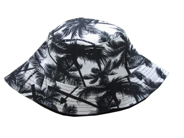 Новые модные женские шляпы с принтом кокосового дерева для женщин и мужчин