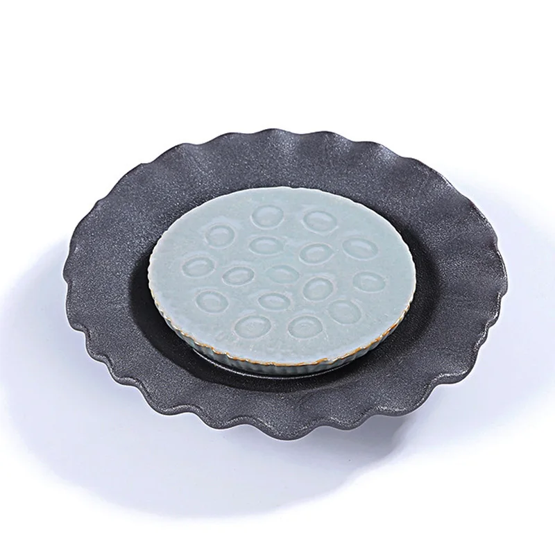 TANGPIN керамический чайник trivets фарфоровый чайник Держатель кухонные аксессуары наборы для кофе и чая - Цвет: Black