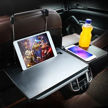 

New Car Folding Computer Drawer Dining Table For Volkswagen VW Passat B6 B5 B7 B8 Golf 4 5 7 6 Polo Opel Astra J H Insignia
