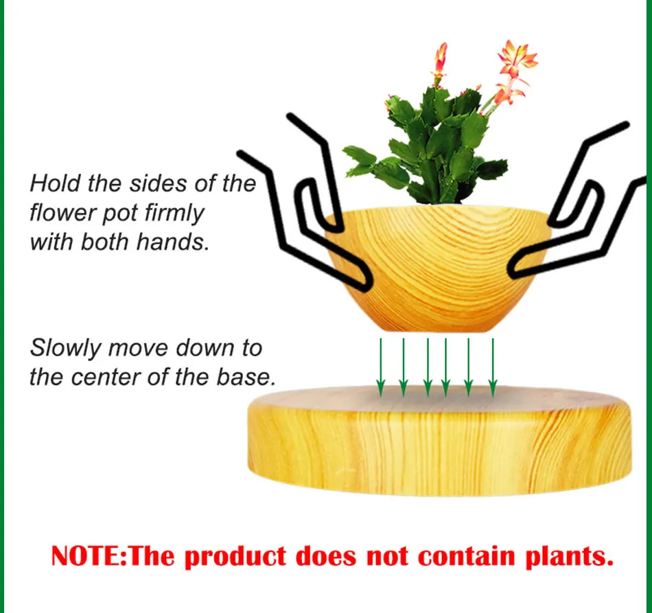 Магнитной левитации Горшечное растение плавающий воздушный бонсай дерево горшок сад цветочный горшок красивые подарки для друзей