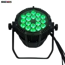 Водонепроницаемый светодиодный пар может 18x12W 4in1 RGBW для DJ Disco Effect Lights Outdoor Wedding Party LED Can LED Stage Machine