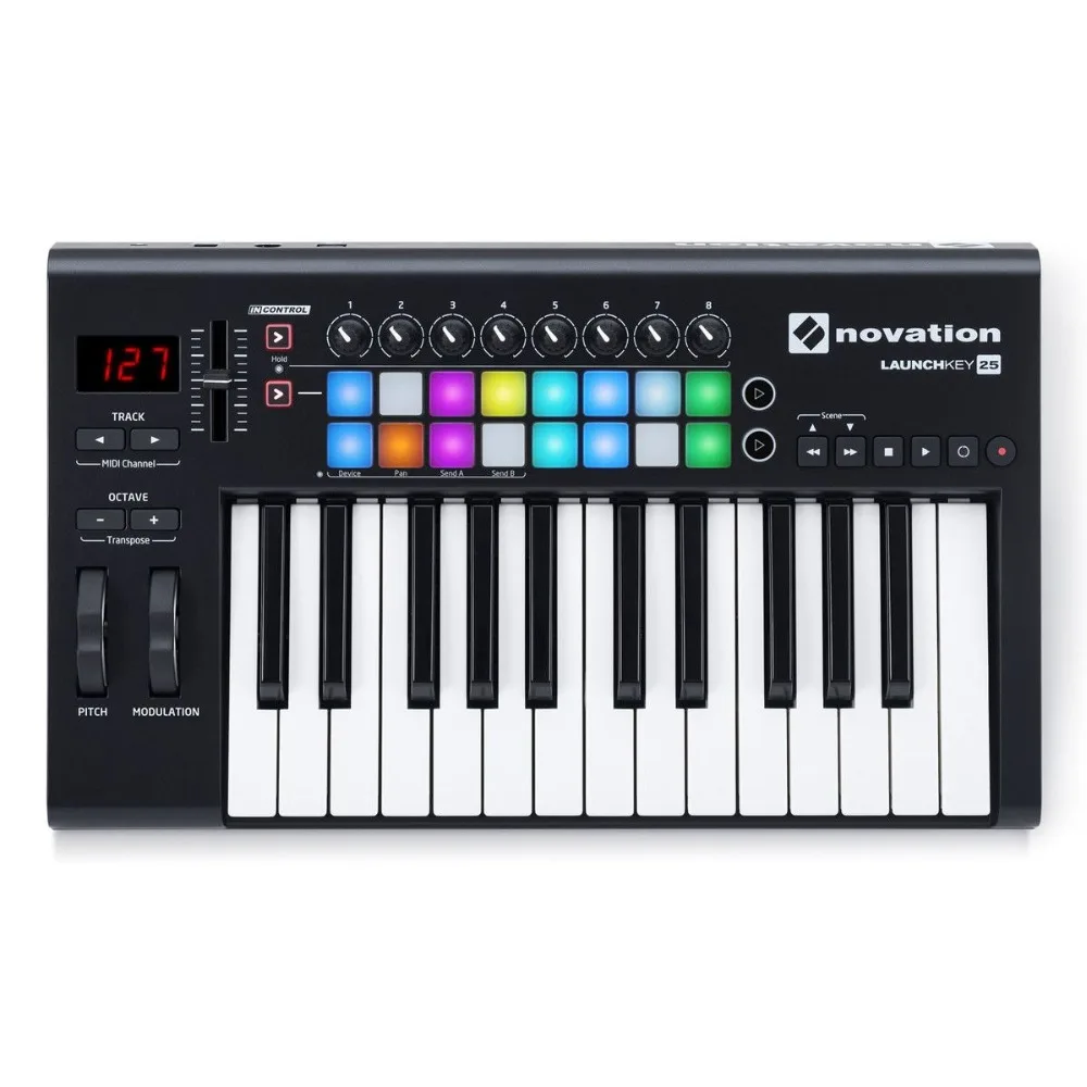 Novation Launchkey 25 MKII USB Midi контроллер клавиатуры 25 клавиш 25 note контроллер клавиатуры для производства электронной музыки в DJ