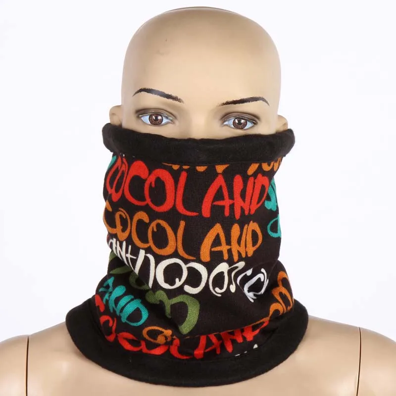 LERFEY зимний унисекс женский мужской спортивный термо Флисовый Шарф-шарф для шеи теплая маска для лица шапки бини 1 шт. 3в1 шарфы - Цвет: 44