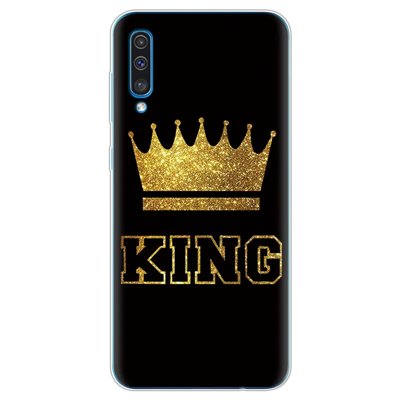 Queen Fundas iPhone х ТПУ для samsung Galaxy M20 M10 M30 A10 A30 A50 A5 A6 A7 A8 A9 S8 S9 S10 плюс Note 8 9 4 5 Чехол Крышка - Цвет: king